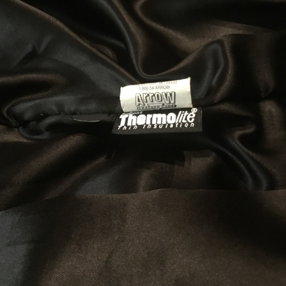 Damselle Vintage Chocolate Leather Coat - Picture 14 of 16